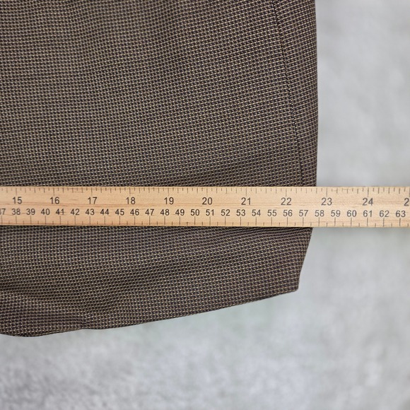 CANALI Wool Silk Blazer Men's 52/US 42‎ Brown Check 3 Button Sport Coat Italy - Picture 16 of 16